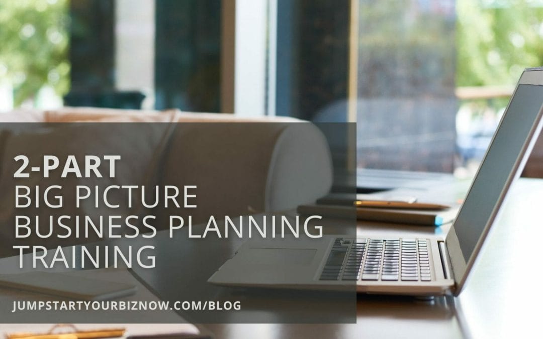 My 2-part Big Picture Business Planning Training