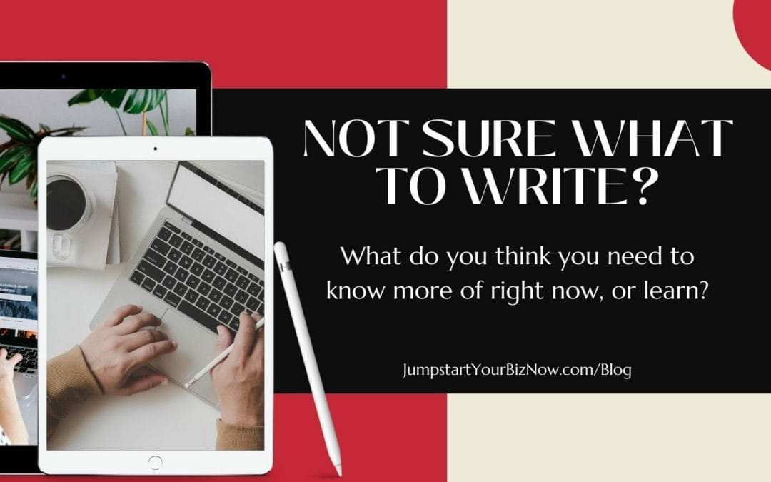 Not sure what to write?